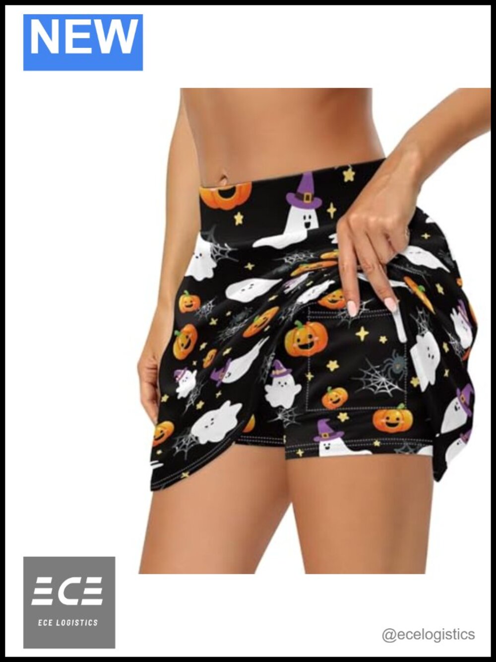 Women's High Waisted Tennis Skort with Pockets Athletic Golf Running Skirt